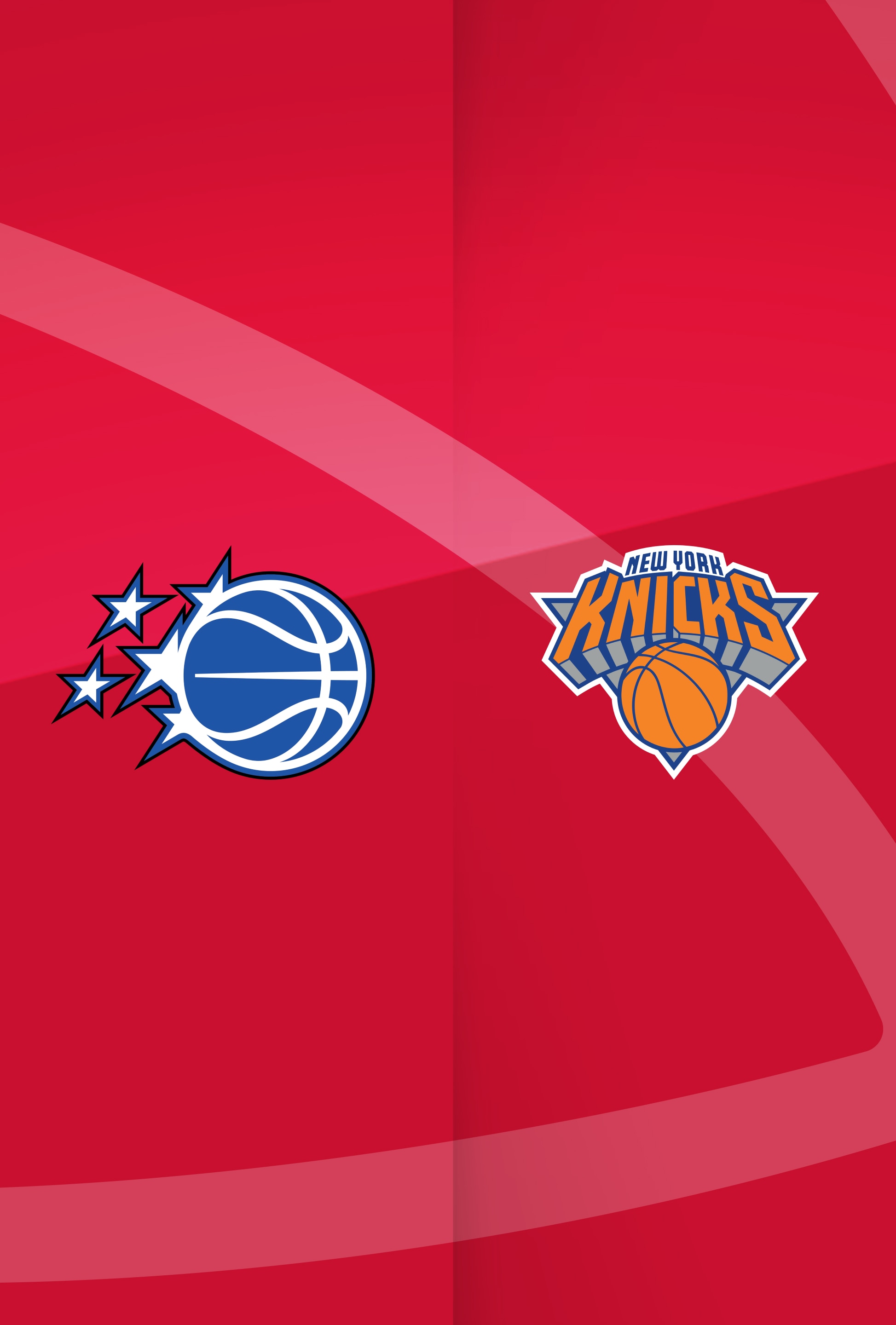 das Logo der Orlando Magic und New York Knicks.